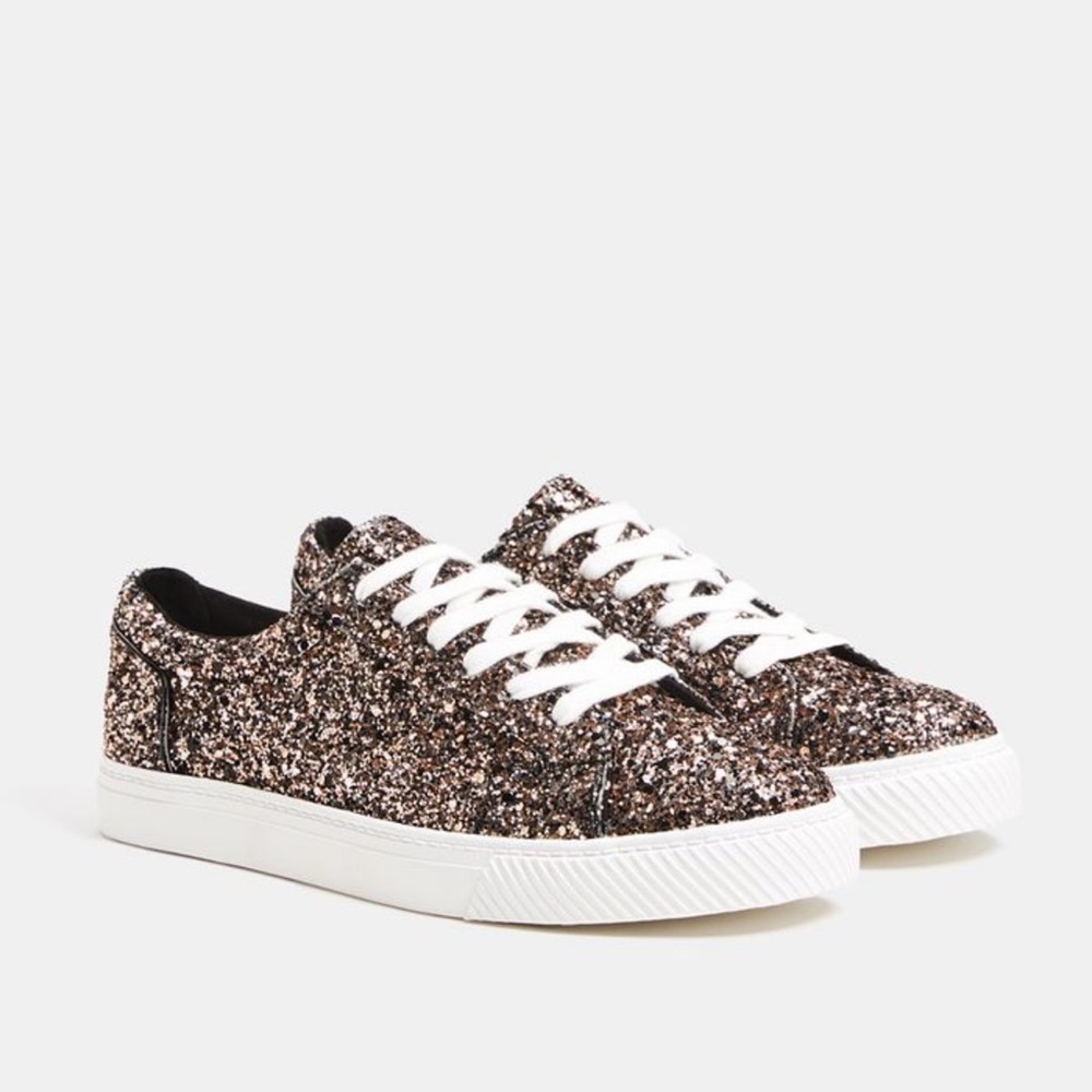 Sparkly Gold Shoes